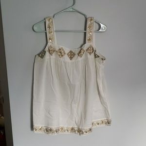 Michael Kors white loose tank